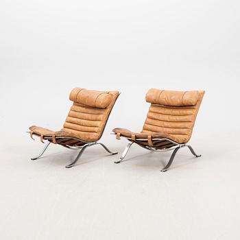 Arne Norell, a pair of leather "Ari" easy chairs later part of the 20th century.