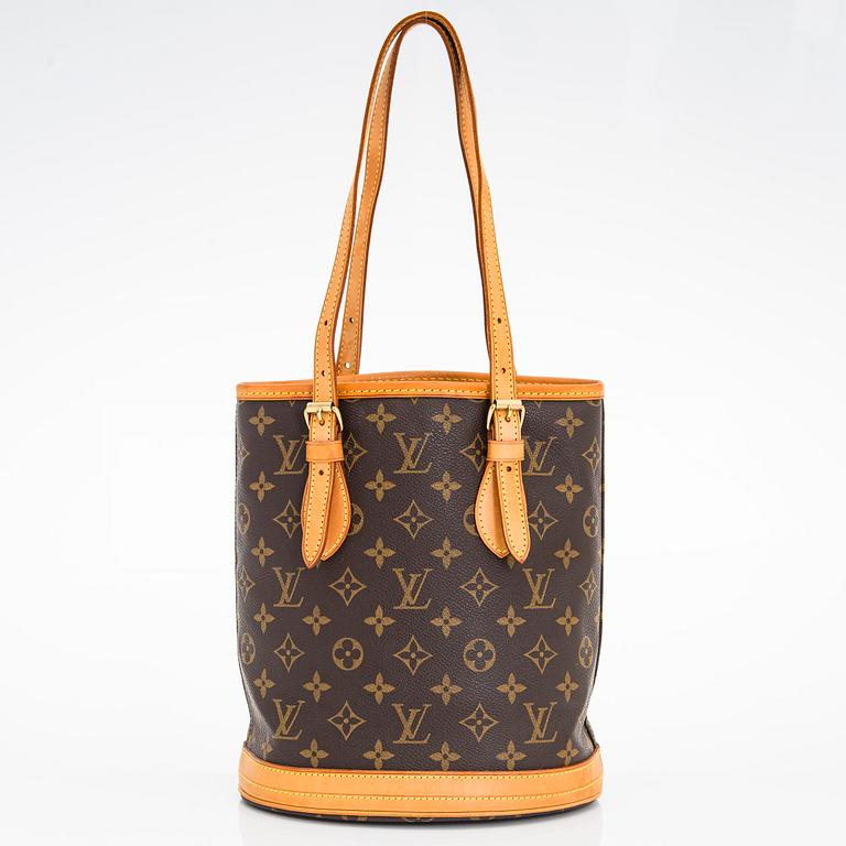 Louis Vuitton, a Monogram Canvas 'Petit Bucket' bag with pochette.