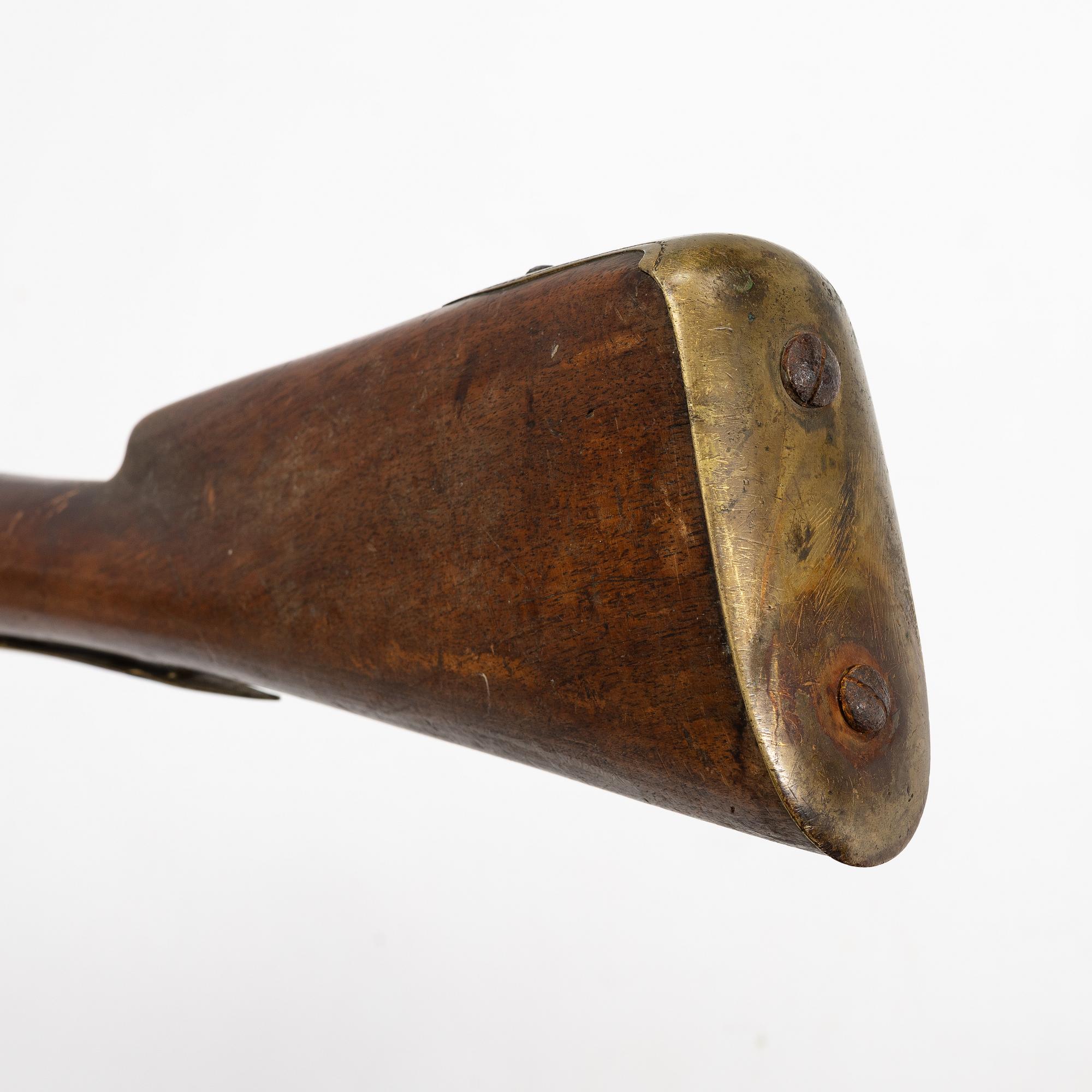 Flintlock rifle, signed Wålberg, Stockholm, (Anders W, 1720-93).