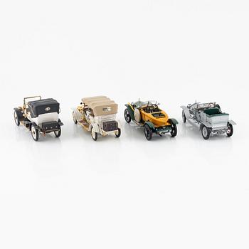 Eight die cast model cars, Franklin Mint.