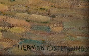 HERMAN ÖSTERLUND. Olja på duk. Signerad.
