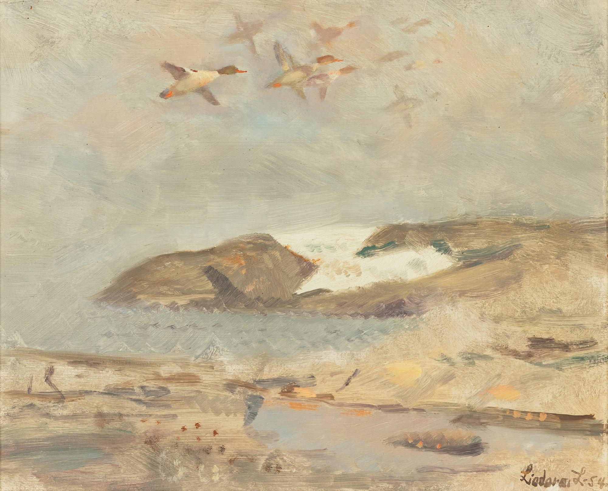 Lindorm Liljefors, Birds in Flight.