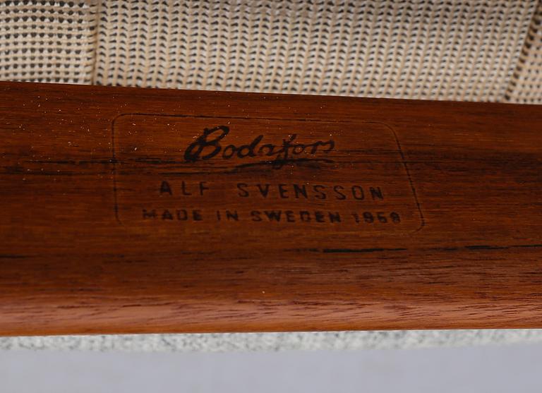 FÅTÖLJER, 1 par, Alf Svensson, Bodafors, 1900-talets andra hälft.