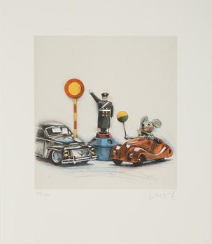 LASSE ÅBERG, portfolio with 6 lithographs in colour, signed 265/290.