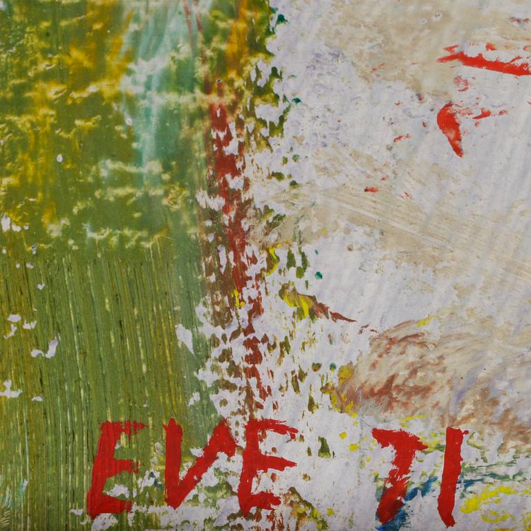 EVE ERIKSSON, olja på pannå. Monogramsign o dat 71.