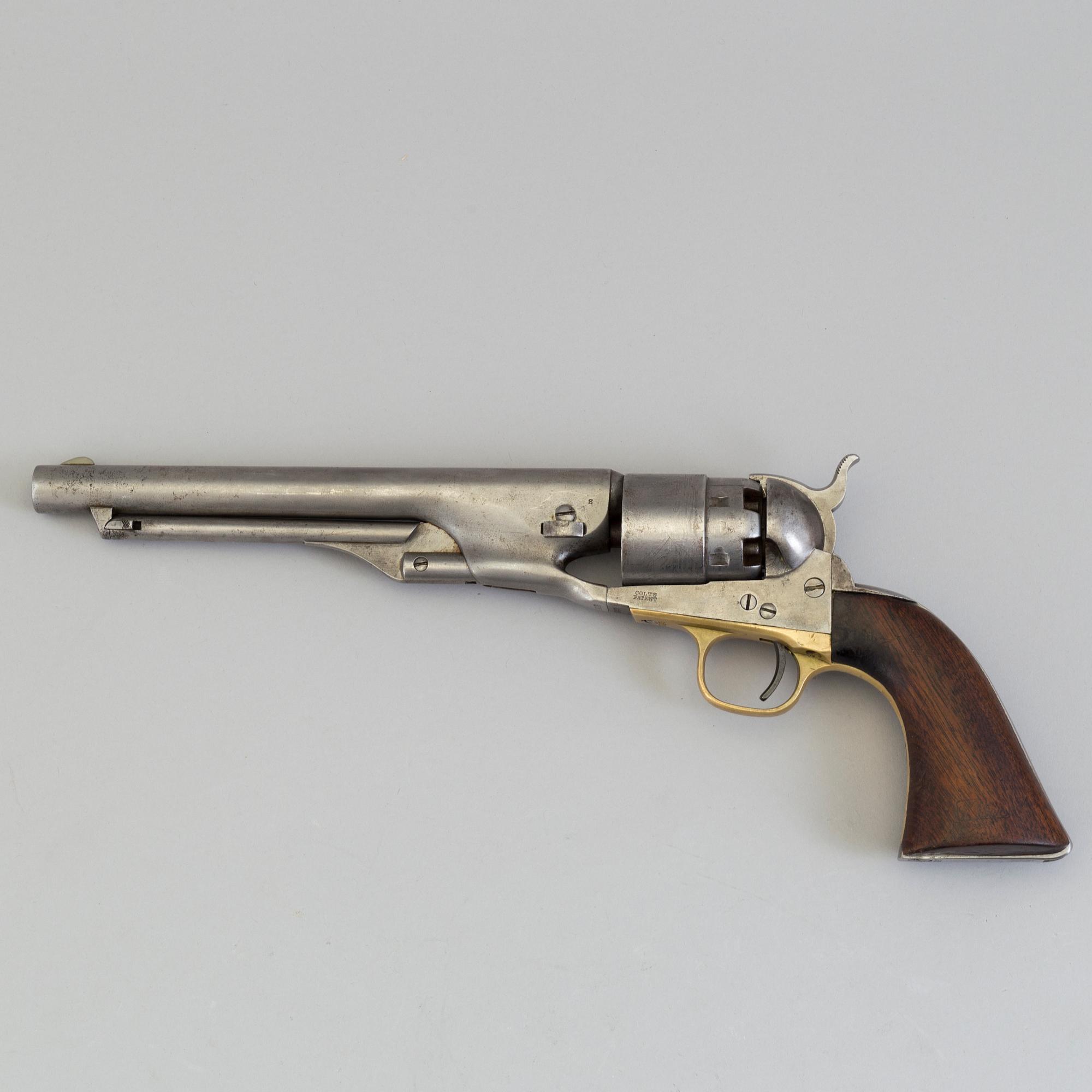 SLAGLÅSREVOLVER, Colt 1860 Army, no 90473.