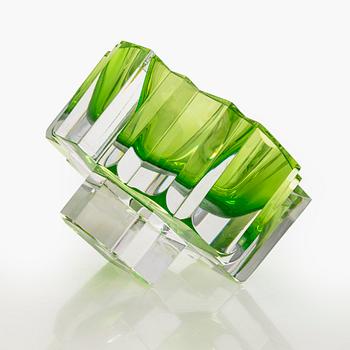 Helena Tynell, skulptur, "Castello", signerad Helena Tynell Riihimäen Lasi Oy.