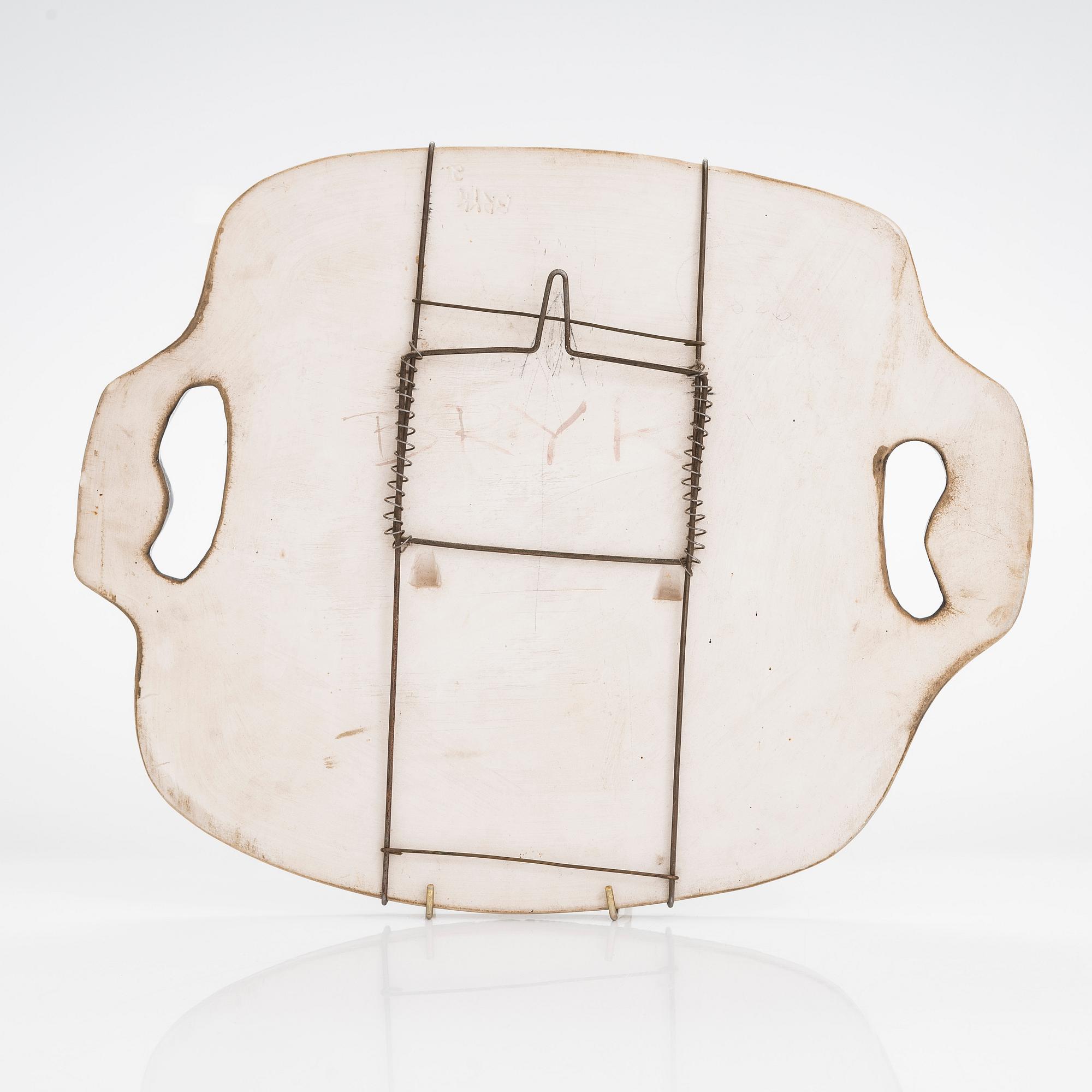 Rut Bryk, a stoneware relief signed BRYK 2.