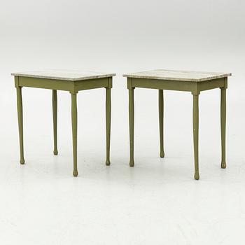 A pair of side tables, early 20th century.