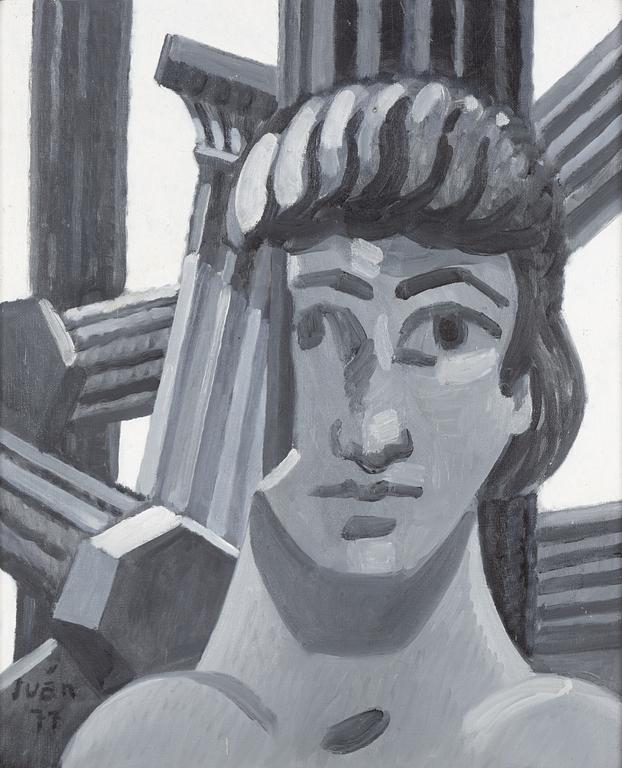 Iván Grünewald, olja på duk, signerad och daterad 1977.