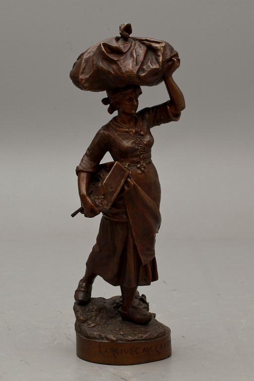 ALFRED PIERRE RICHARD, skulptur, brons, sign.