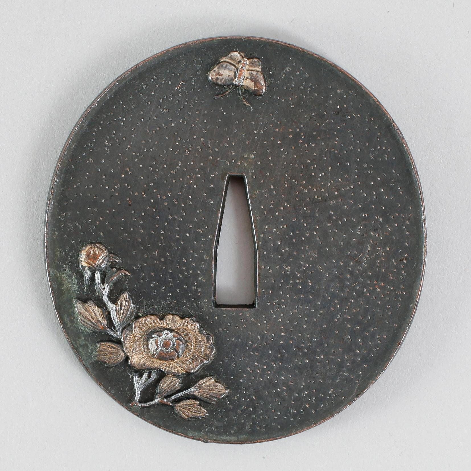 TSUBA, järn, Japan, 1800-talets andra hälft.