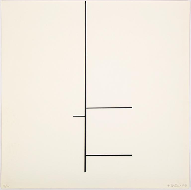 HENRYK STAZEWSKI, litografi, 1976, signerad 12/100.