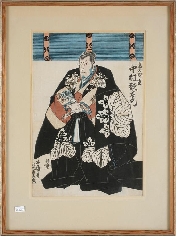 KUNISADA TOYOKUNI, träsnitt.