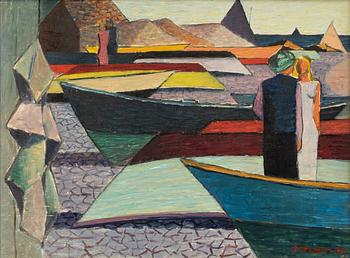 Waldemar Lorentzon, "Vilande båtar V".