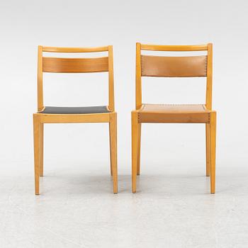 Axel Larsson, a set of five chairs, model "8-107", Svenska Möbelfabrikerna Bodafors, 1950-60s.