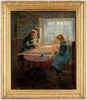 RALPH HEDLEY, olja på duk, sign o dat 1911.