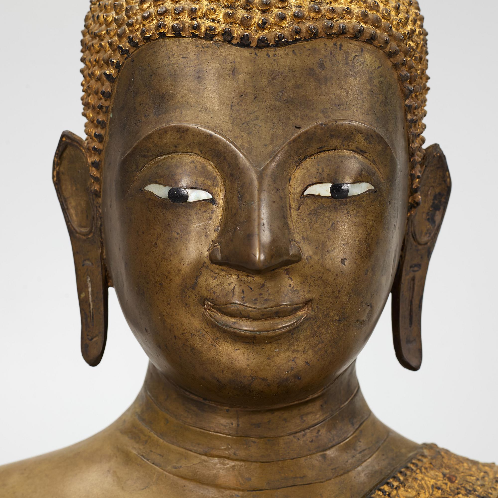 Budda, brons, Thailand, 1900-tal.