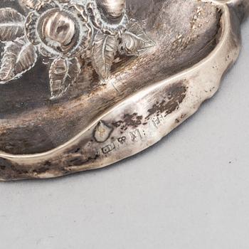 Gustaf Dahlgren, ljusstakar, ett par, silver, Malmö, 1860.