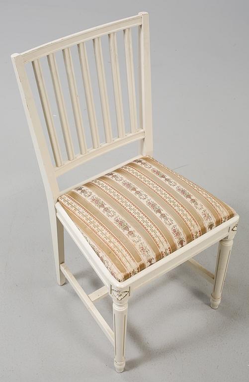 STOLAR, 4 st, gustaviansk stil, 1900-talets andra hälft.