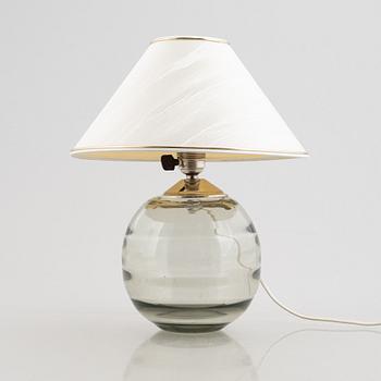 Table lamp, signed, Orrefors, first half of the 20th century.