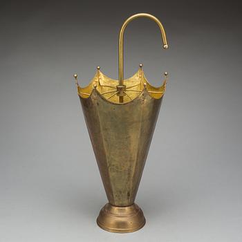 PARAPLYSTÄLL, mässing, 1900-tal.