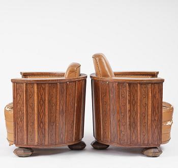 Fåtöljer, ett par, 1920-tal.