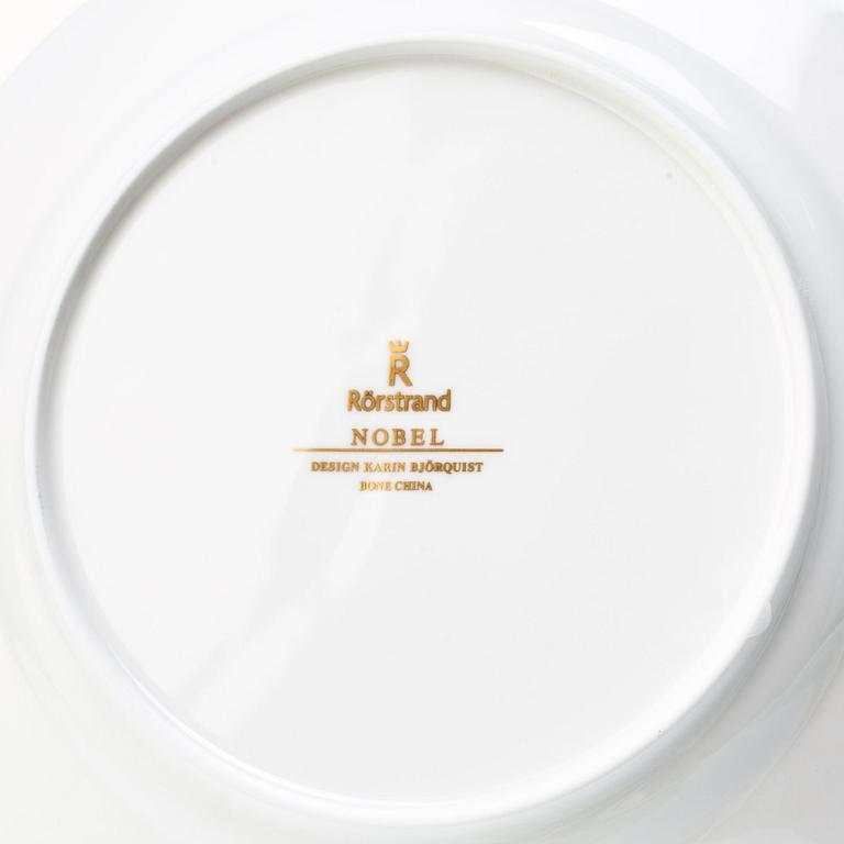 Karin Björquist, a 54 pieces "Nobel" bone china dinner service, Rörstrand, Sweden post 1991.