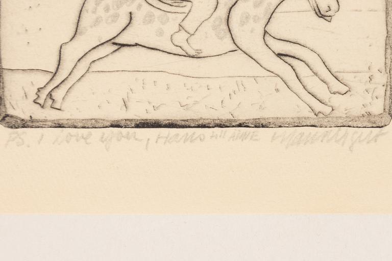 Hans Wigert, häst med jockey.