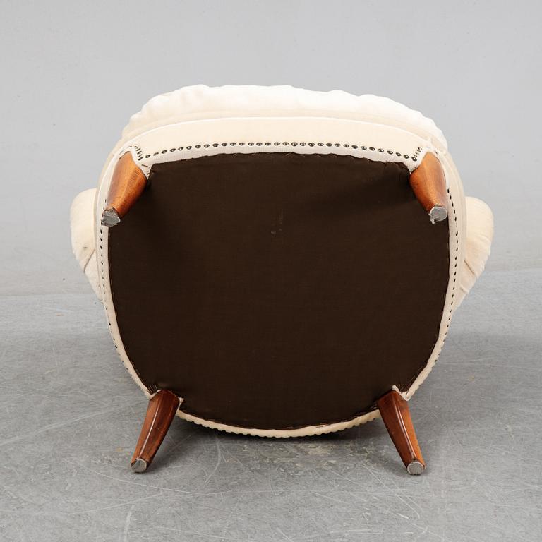 A 'Schulz' easy chair by Otto Schulz, Jio Möbler, Jönköping, mid 20th century.