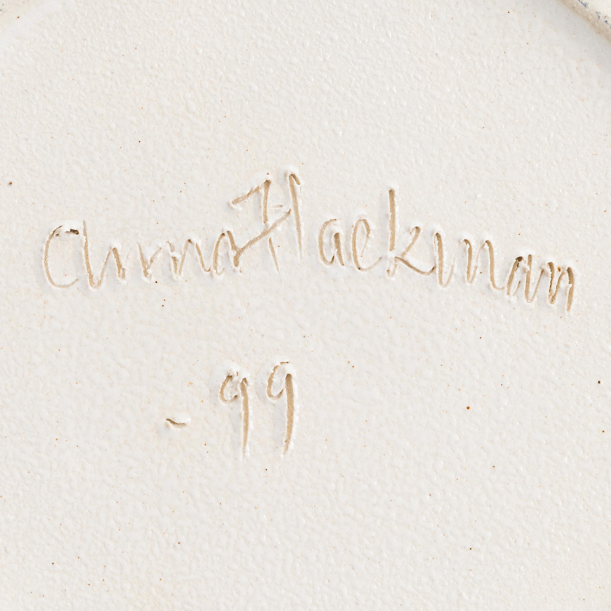 Anna Hackman, a 'Cobra' bowl signed Anna Hackman -99.