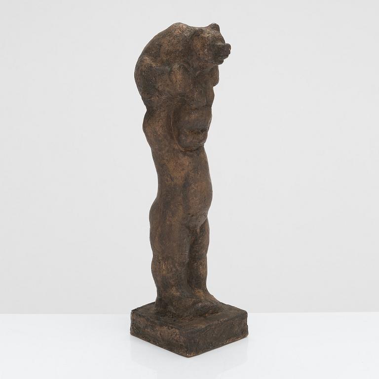 Taru Mäntynen, skulptur, brons, signerad och daterad 1985.