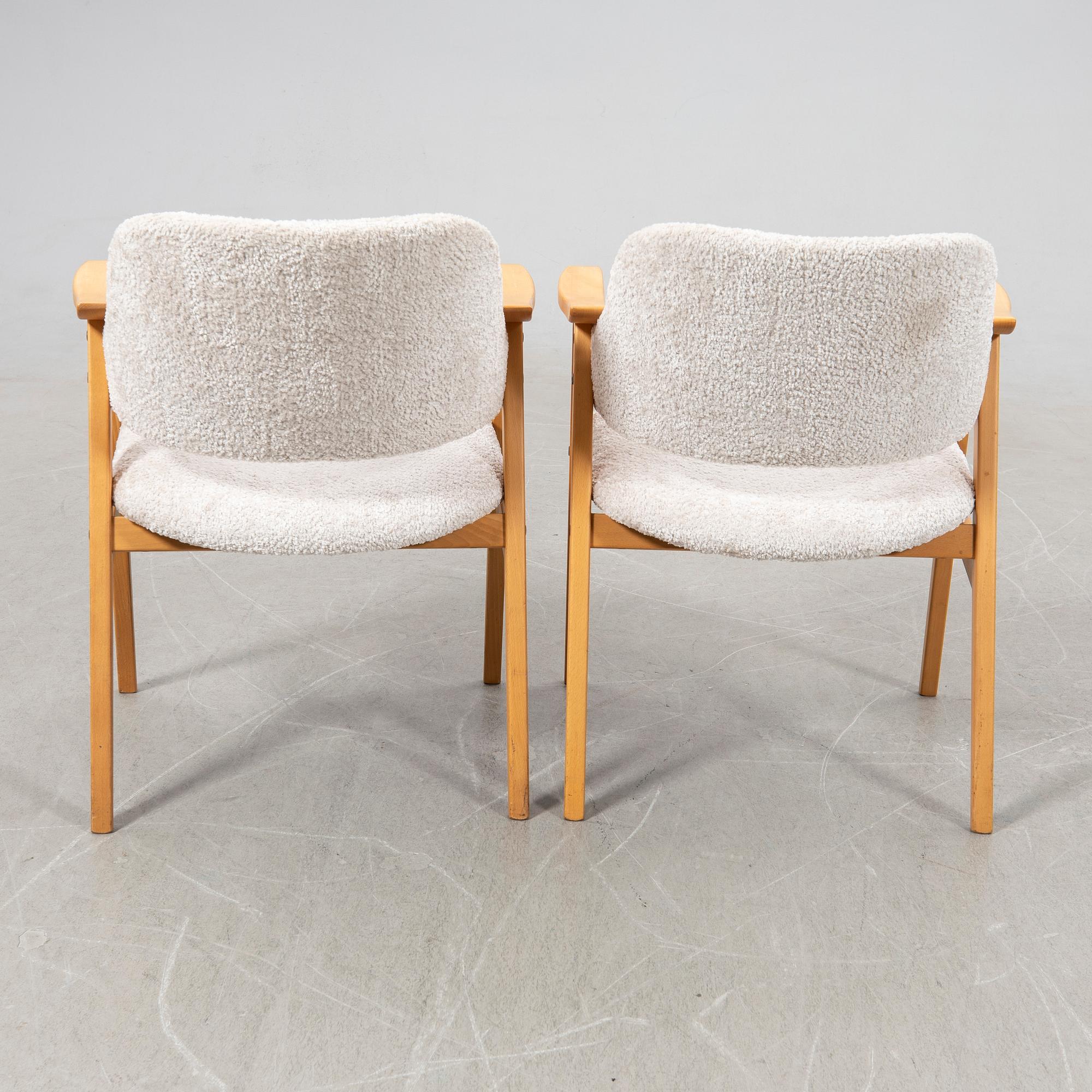 Armchairs, a pair, second half of the 20th century.