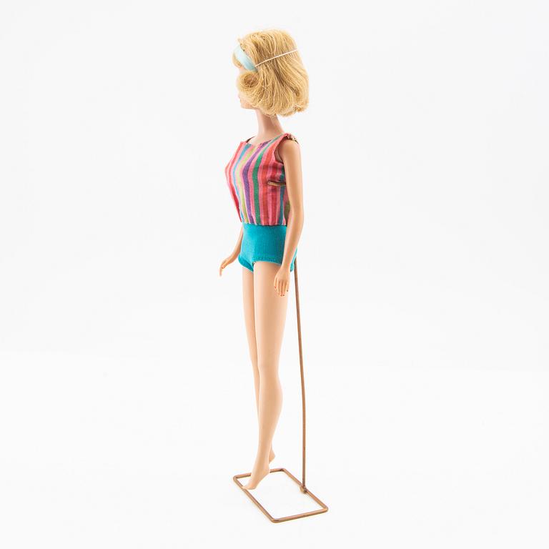 Barbie, docka, vintage "American Girl, sidepart", Mattel 1966.