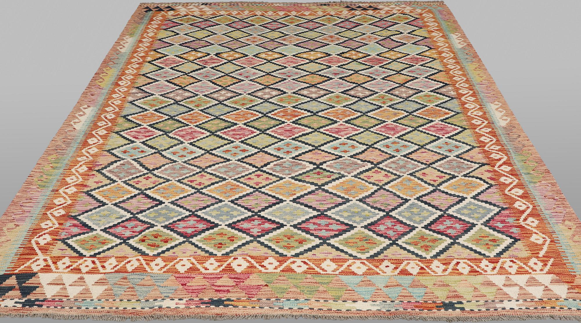 A Kilim rug, approx. 297 x 198 cm.