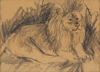 Bror Hjorth, A lion.