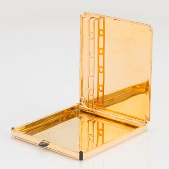 Cigarettetui Cartier 18K guld med safirer.