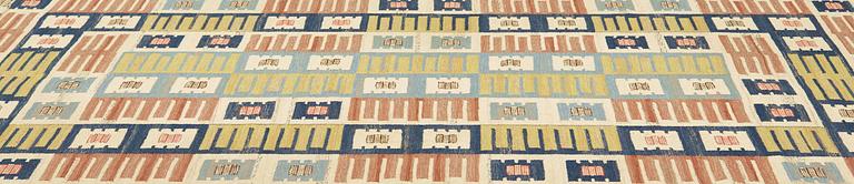 MÄRTA MÅÅS-FJETTERSTRÖM, a carpet, flat weave, 257 x 178,5 cm, "Porslinsmattan", signed AB MMF.