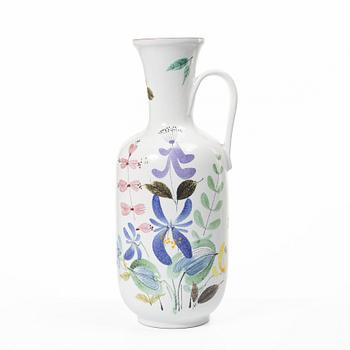 Stig Lindberg, A faience vase with handle, Gustavsberg Sudio.