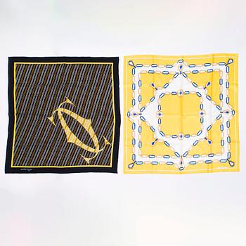 Cartier, two silk scarves.