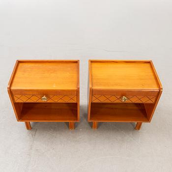 Bedside table, a couple, 1940s-50s.