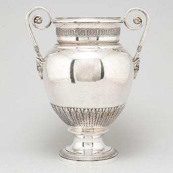 A 20th century silver 800/1000 urn, Louis XVI-style.