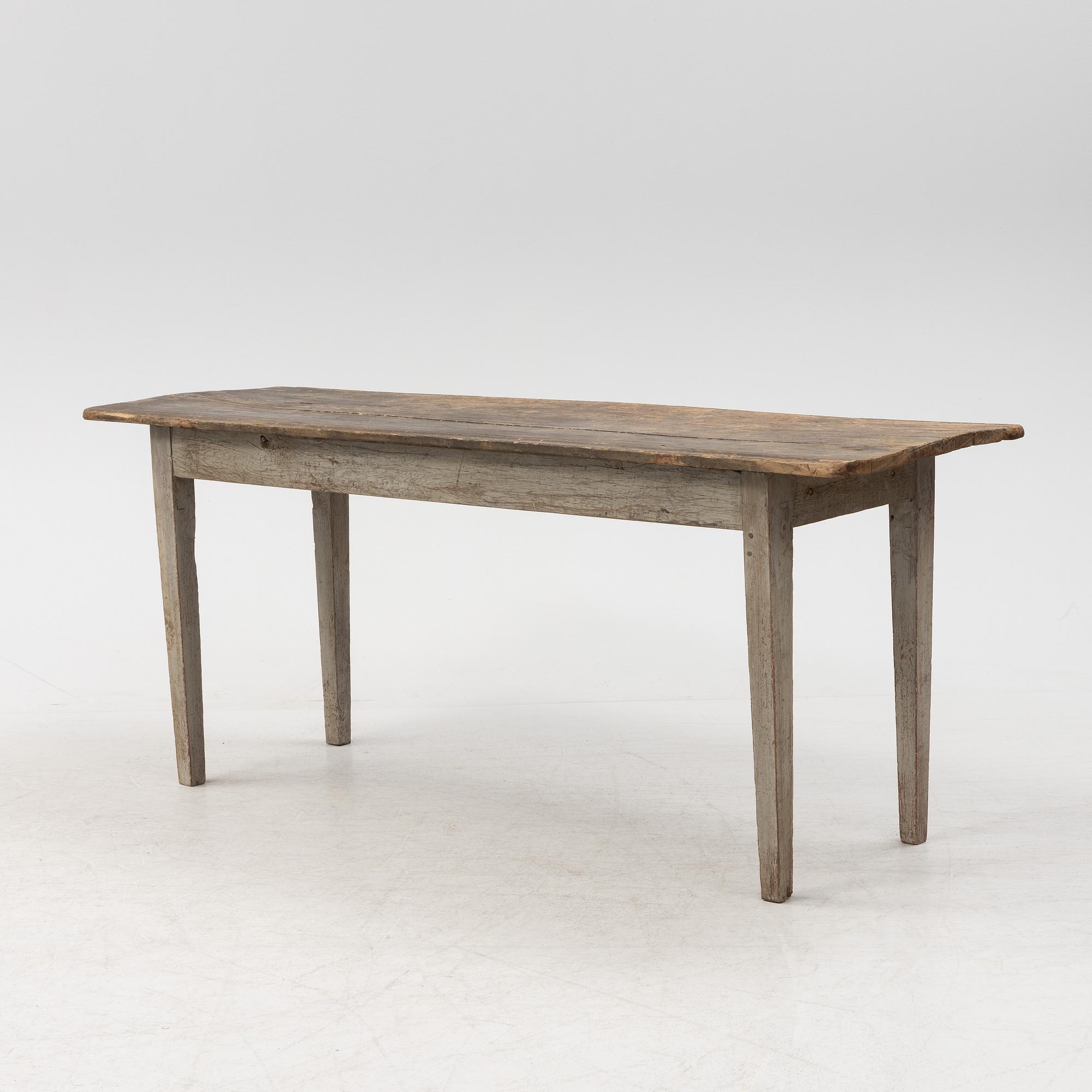 A swedish provincial table, 19th century.
