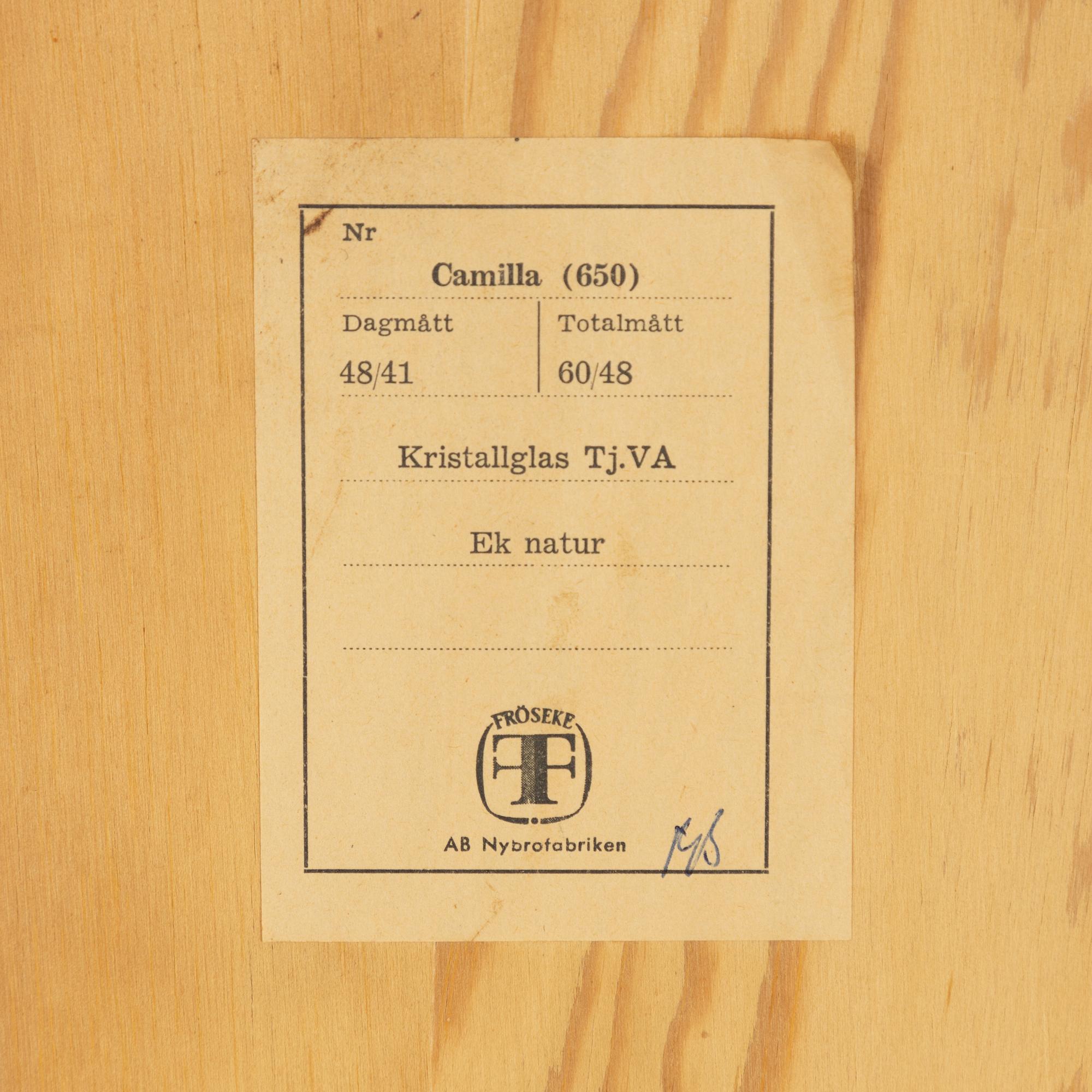 Spegel, "Camilla" Fröseke 1960-tal.