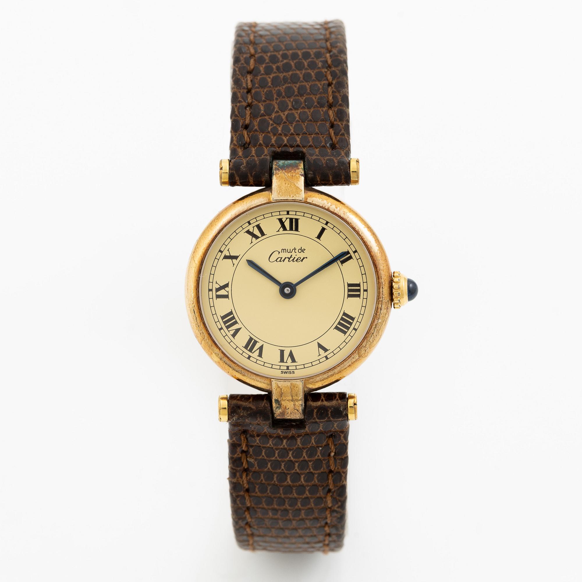 must de Cartier, VLC, wristwatch, 24 mm,