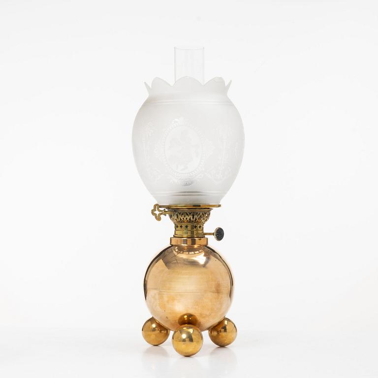 Kerosene lamp, Gold-Brenner, circa 1900.