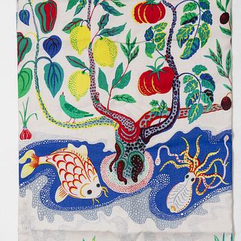 Josef Frank, a pair of 'Italian Dinner' curtains, Svenskt Tenn.