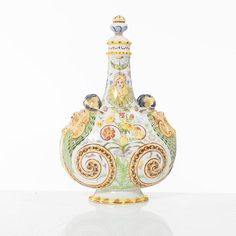 Karaff, flintgods, Gustavsberg, sent 1800-tal.