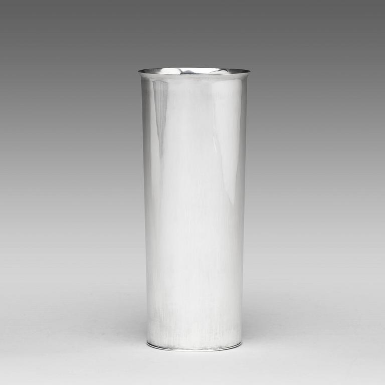 Sigurd Persson, a sterling silver vase, Stockholm, 1963, executed by Johann Wist.