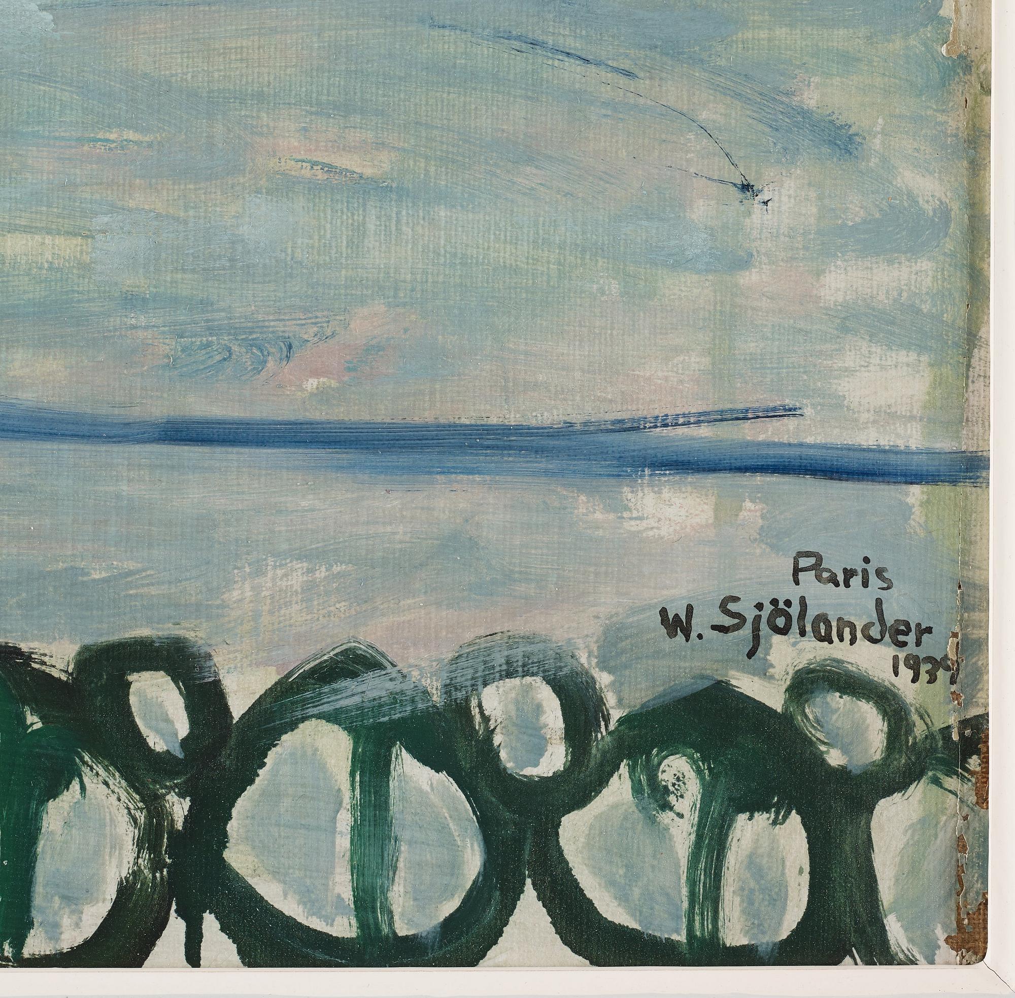 Waldemar Sjölander, "På promenad i Paris".